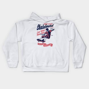 born to Skateboard Kids Hoodie